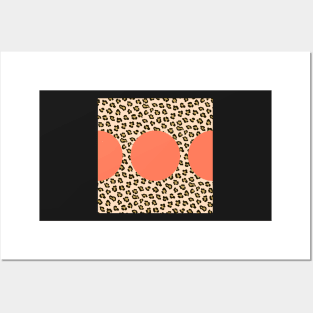 Leopard Print and Peach Posters and Art